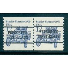 2132a 12c Stanley Steamer Very Fine MNH Dry Gum Gap Pair PreCnx W0387