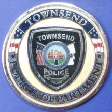 Townsend, MA Police Dept. Challenge Coin. 1.75". 53b.