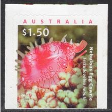 AUSTRALIA: 2025, LIVING SEASHELLS, NEBULOUS EGG COWRIE, MNH SELF-ADHESIVE STAMP.