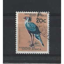 SouthAfrica.SG208 20c Secretary Bird.Variety Unchecked.Fine Used.Aug25f