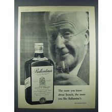 1958 Ballantine's Scotch Ad - More You Know
