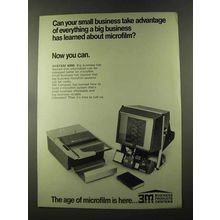 1973 3M System 4000 Microfilm Ad - Take Advantage