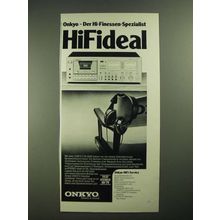 1979 Onkyo TA-2080 Cassette Deck Ad - in German