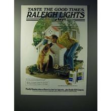 1979 Raleigh Lights Cigarette Ad - Taste the Good Times