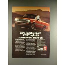 1985 Dodge Ram 50 Sport Truck Ad - More Turn-on