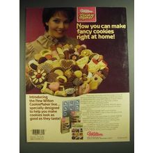 1985 Wilton CookieMaker Molds, dips, icing mixes Ad - Now you can make fancy