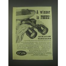 1949 Kershaw Vanguard Binoculars Ad - A winner in focus!