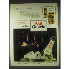 1962 Asti Gancia Champagne Ad - The magic moment