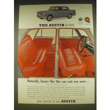 1963 Austin A110 Car Ad - Naturally, luxury like this can cost you more