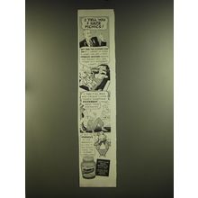 1939 French's Mustard Ad - I tell you I hate picnics