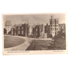 WARWICK CASTLE from the Mound. unused antique postcard by H B & SON Ltd. =