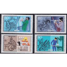 GERMANY BERLIN [1986] MiNr 0754-57 ( **/mnh ) Berufe