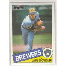 1985 Topps Baseball card 576 Jaime Cocanower RC