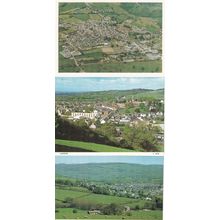 Lampeter Wales 1980s Welsh Rare 3x Aerial Postcard s