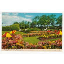 Happy Mount Park Morecambe Postcard Lancashire