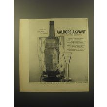 1959 Aalborg Akvavit Ad - This is one way to serve