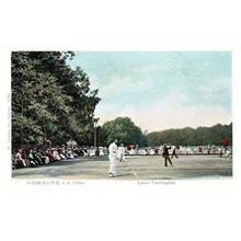 Homburg Lawn Tennisplatz Tennis Hohe Antique German Postcard