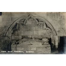 Imber Rouse Monument Edington Somerset Antique Postcard