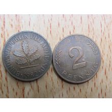 1982j 2 Pfennig Germany Coin