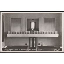 Organ & Choir Stalls, St Matthew's Church, Millbrook, c.1950s - RA Series RPPC