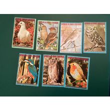 ICOLLECTZONE Equatorial Guinea 929-935 VF Hinged birds