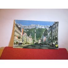 STREET SCENE, INNSBRUCK, AUSTRIA unused postcard =