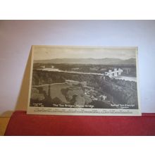 TWO BRIDGES, MENAI BRIDGE, ANGLESEY, WALES unused postcard by Raphael Tuck =