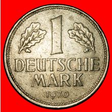 Ⰶ NOT COMMUNIST (1950-2001): GERMANY ★ 1 MARK 1970F BADEN-★LOW START★NO RESERVE
