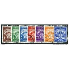 1951/1952 7 different values - #534 fine used (o)