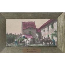 Limbourg, Belgium Horses Horse & Cart Hay Men Farming Nakken Vintage Postcard