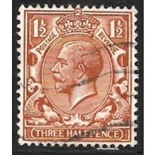 1912 -1913 King George V - 1½d reddish brown Used C5