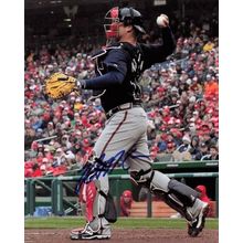 Brian McCann Signed Autographed Glossy 8x10 Photo Atlanta Braves