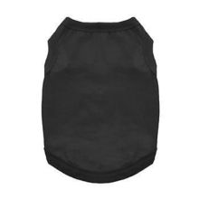 100% Cotton Dog Tanks - Jet Black Small