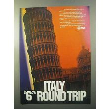 1970 AT&T Telephone Ad - Italy $6.75 Round Trip