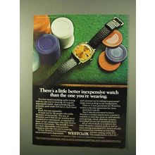 1971 Westclox Wristwatch Ad - Better Inexpensive