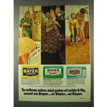 1974 Bayer Aspirin Ad - To Relieve Aches and Pains