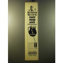 1950 Heart's Delight Concentrated Prune Juice Ad - New-fashioned way to get
