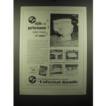 1954 Universal-Rundle Bath Fixtures Ad - Como, Chateau, Ledgemaster