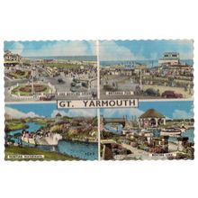 multiview, GREAT YARMOUTH, NORFOLK unused postcard by H Coates & Sons =