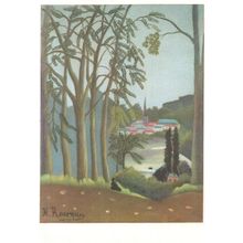 Rousseau St Cloud French Painting Postcard