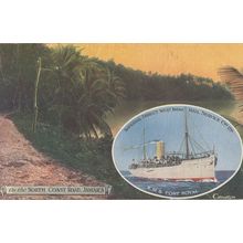 RMS Port Royal at North Coast Road Jamaica Ship Postcard