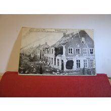 WW1 RUINS, MAIN STREET, PERVYSE, BELGIUM unused antique postcard =