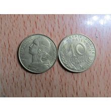 France Republic 1988 10 Centimes Coin