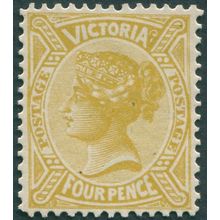 Victoria 1901 4d bistre-yellow SG390 unused