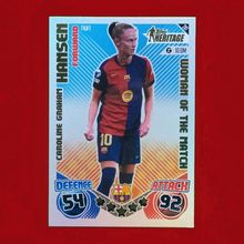 Match Attax Extra 24/25 Heritage Caroline Graham Hansen Barcelona Card 281 WOTM