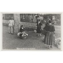 MADEIRA Vendedoras de Flores Flower Sellers early 20th C. RPPC