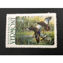 ICOLLECTZONE US 1988 Vermont VT3 Duck Stamp VF NH
