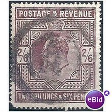 1902 SG262 2/6d Dull Purple Fine Used - blunt corners.