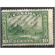 Canada 19280 SG281 10c Green Good+ Used Slight Thin..