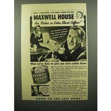 1941 Maxwell House Coffee Ad - Extra-Flavor